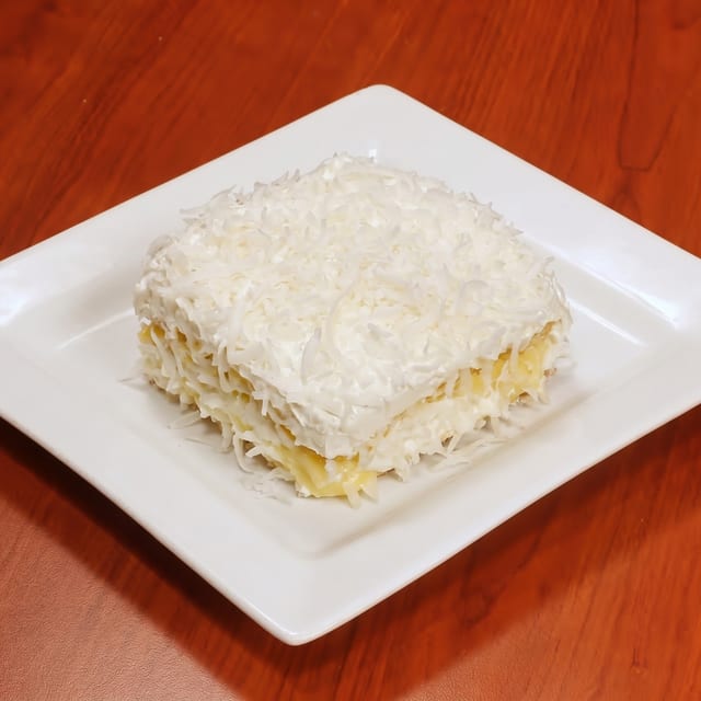 Fresh Coconut Poke Cake.